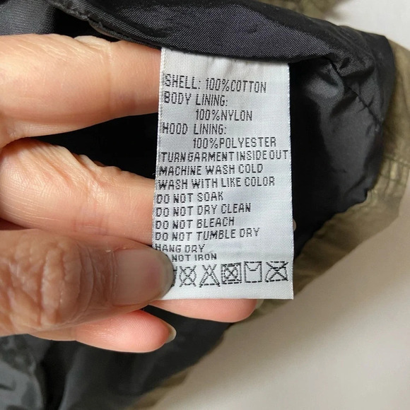 Tough Jeansmith ultility hooded zip up trench jacket Sz  S - Picture 6 of 9